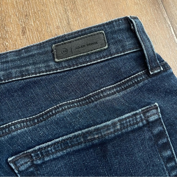 AG The Mari High Rise Slim Straight Leg Denim Jeans Blue - Picture 9 of 14